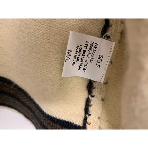 Saints & Hearts Long Knit Boho Western Cardigan Size M/L Open Front - Picture 9 of 9